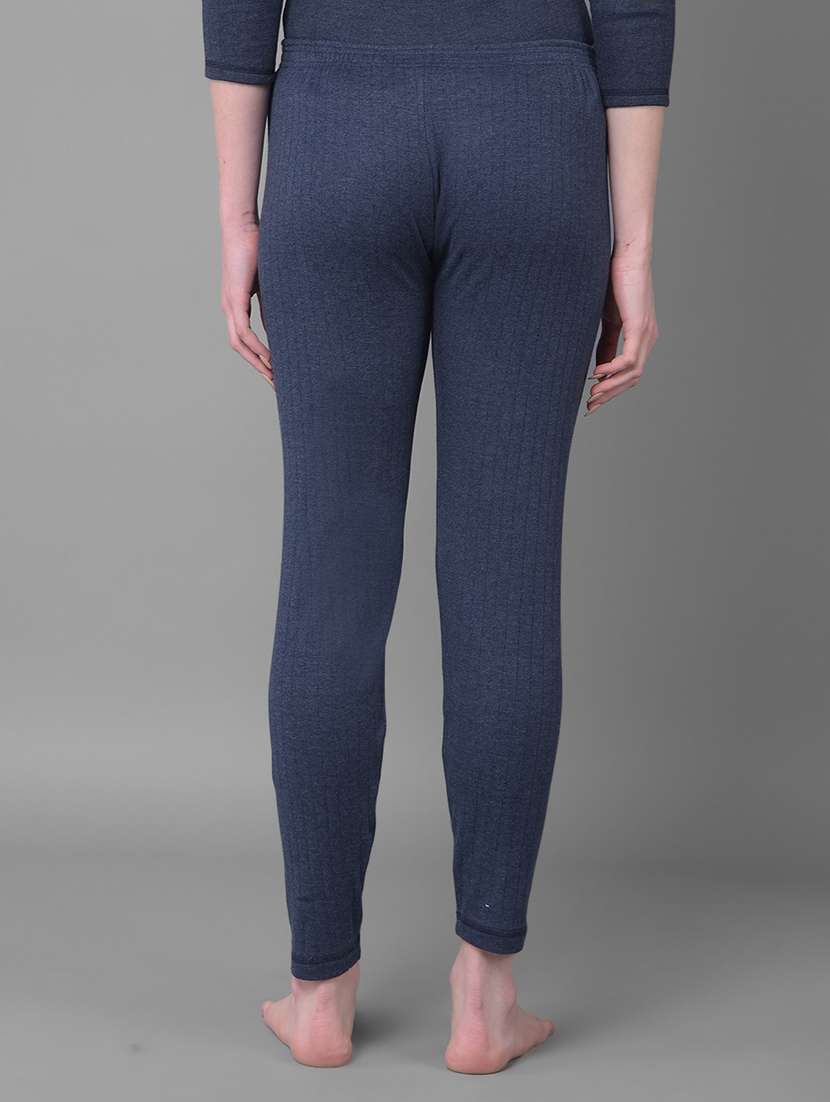 women solid mid rise thermal legging - 22181140 -  Standard Image - 2