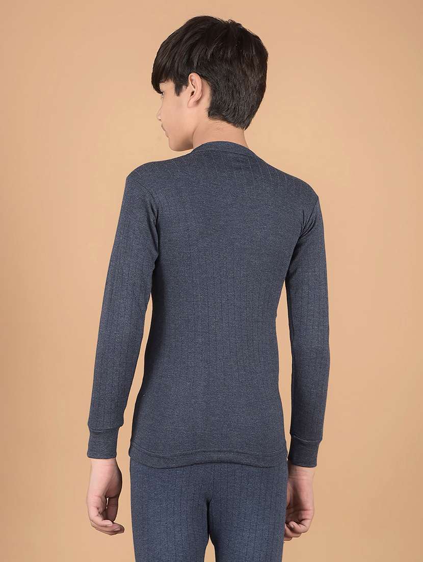 boys solid v neck top thermal wear - 22181148 -  Standard Image - 2