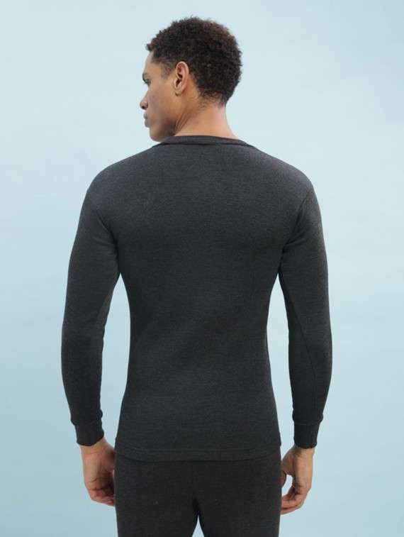 men solid full sleeve thermal top pack of 2 - 22181169 -  Standard Image - 2