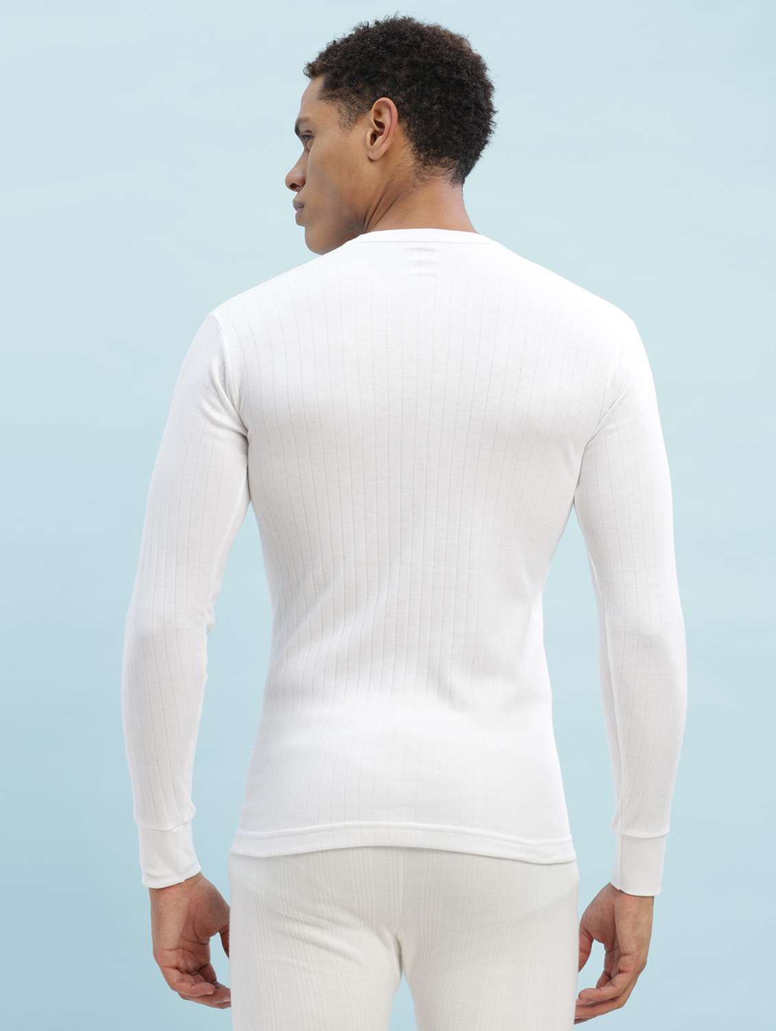 men solid full sleeve thermal top - 22181172 -  Standard Image - 2