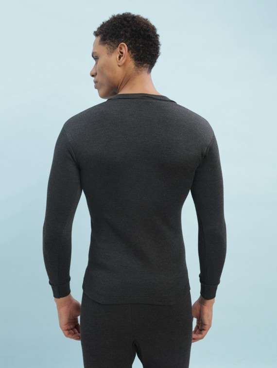 men solid full sleeve thermal top - 22181173 -  Standard Image - 2