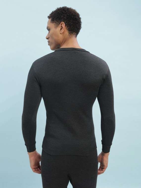 men solid full sleeve thermal top pack of 2 - 22181176 -  Standard Image - 2