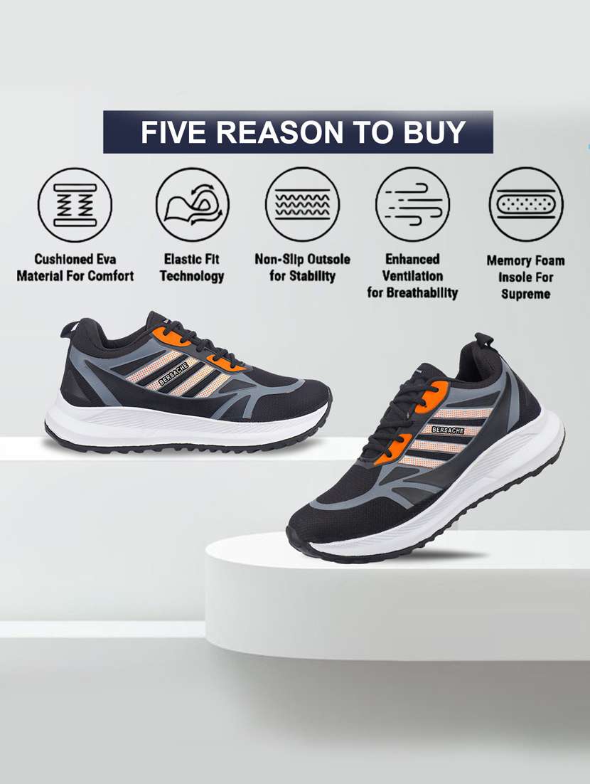 men solid lace up sport shoe - 22181183 -  Standard Image - 2