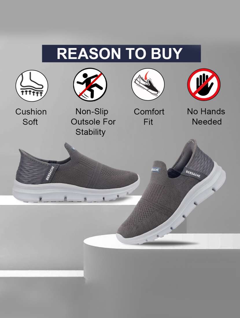 men solid slip on sport shoe - 22181184 -  Standard Image - 2