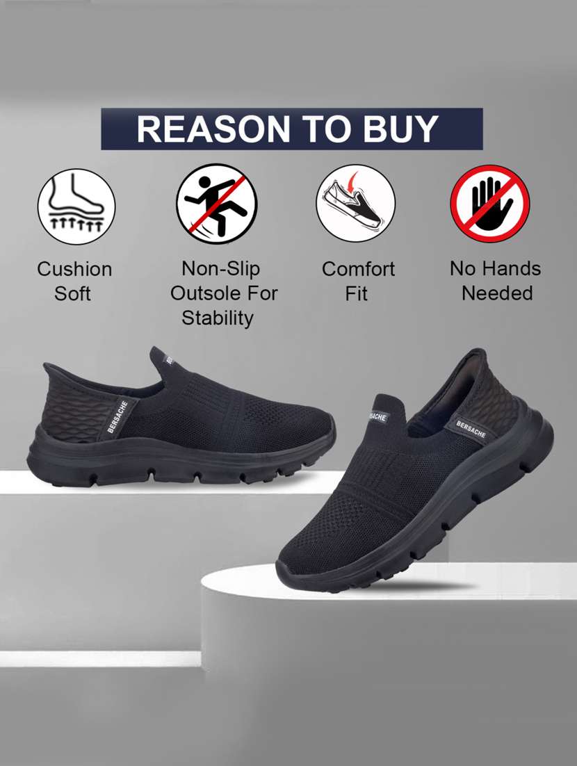 men solid slip on sport shoe - 22181185 -  Standard Image - 2