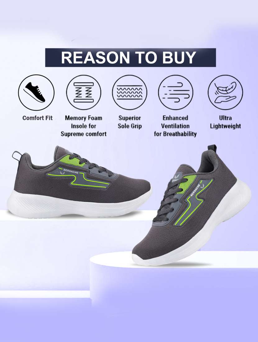 men solid lace up sport shoe - 22181190 -  Standard Image - 2