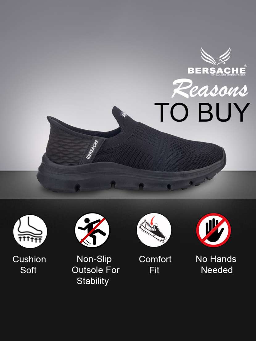 men black slip on sport shoe - 22181198 -  Standard Image - 2