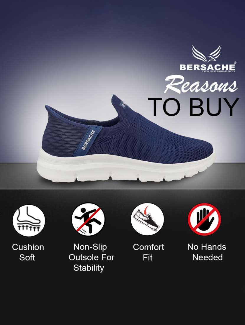 men blue slip on sport shoe - 22181199 -  Standard Image - 2