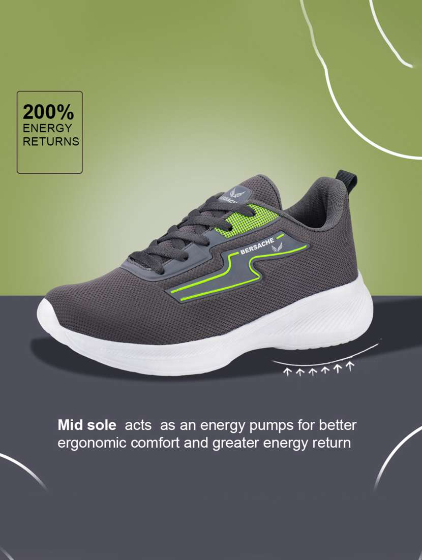 men black lace up sport shoe - 22181204 -  Standard Image - 2