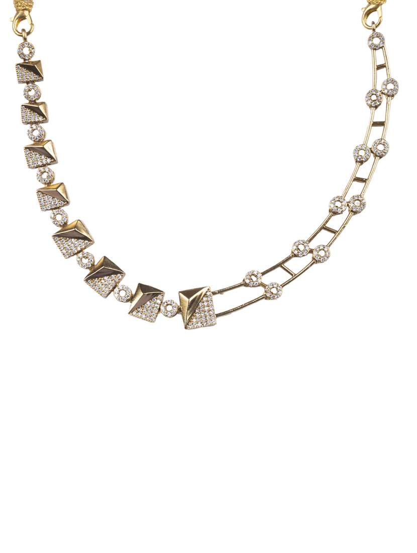 gold alloy necklaces and earring - 22181256 -  Standard Image - 2