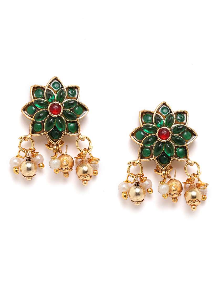 women minimalist green floral choker set - 22181280 -  Standard Image - 2