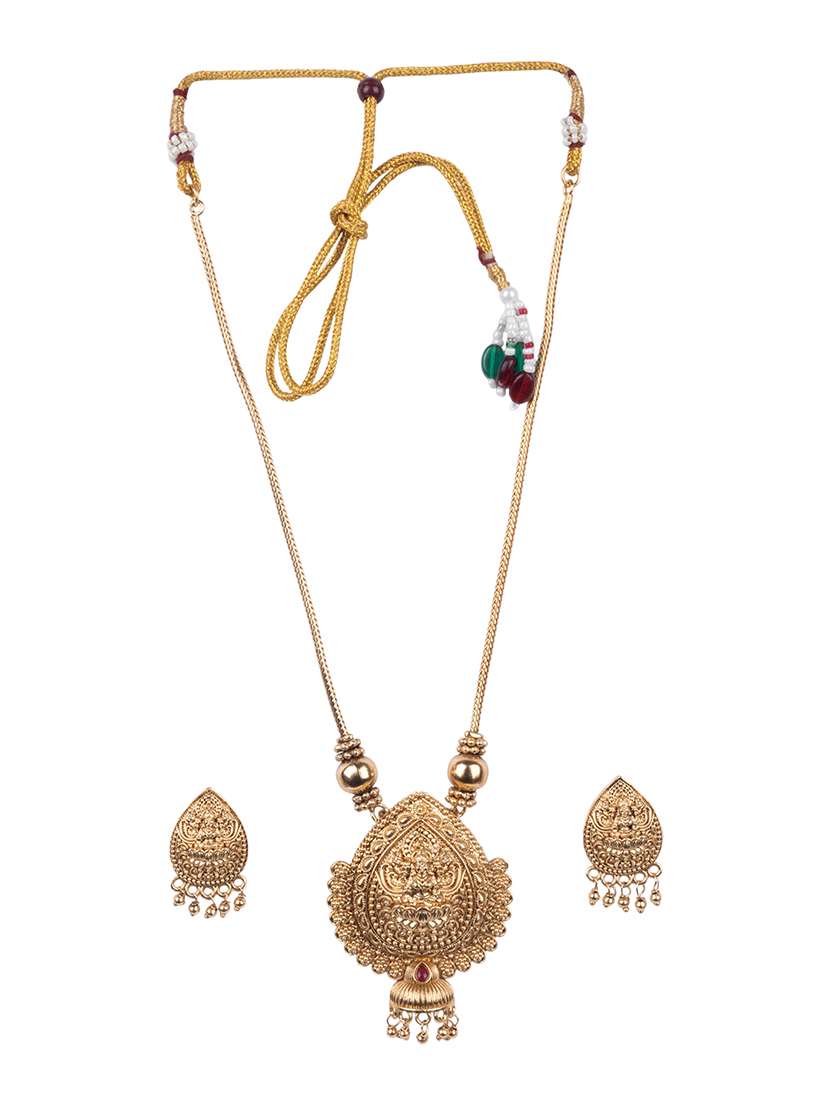 women alloy necklace and earrings set - 22181306 -  Standard Image - 2