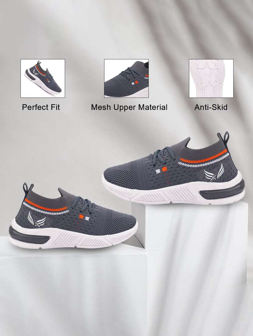 boys solid lace up sport shoes - 22181376 -  Standard Image - 2