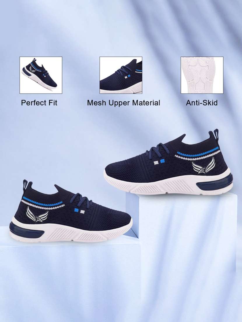 boys solid lace up sport shoes - 22181377 -  Standard Image - 2
