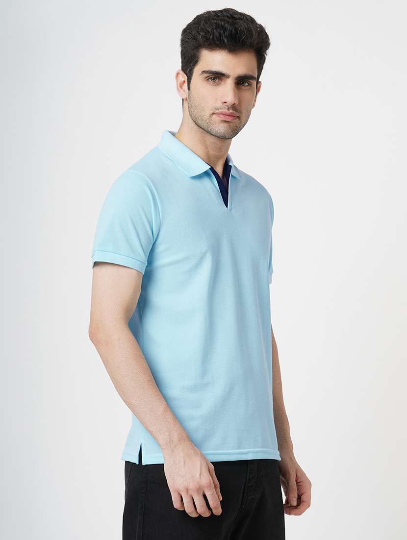 men solid short sleeve polo t-shirt - 22181396 -  Standard Image - 2