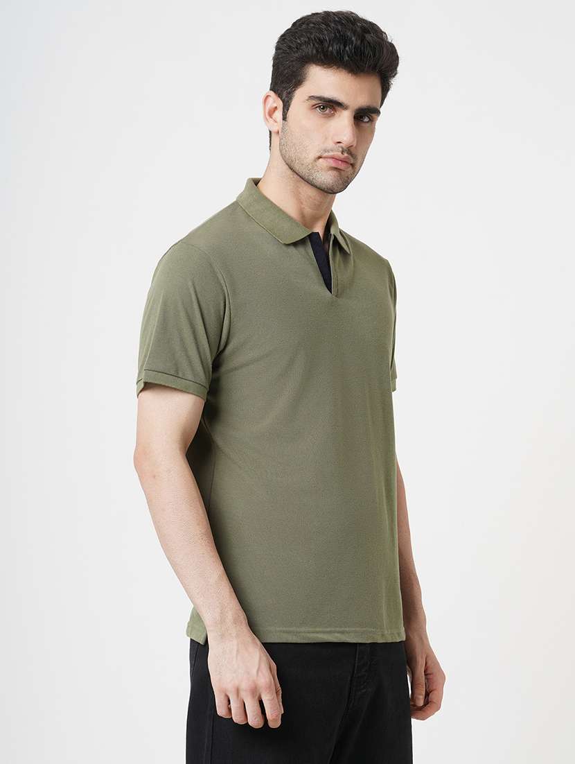 men solid short sleeve polo t-shirt - 22181398 -  Standard Image - 2