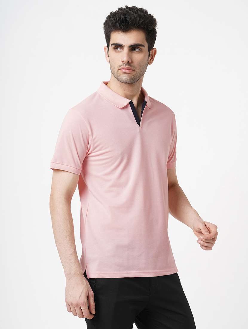 men solid short sleeve polo t-shirt - 22181403 -  Standard Image - 2