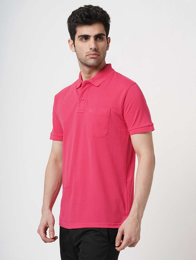 men solid short sleeve polo t-shirt - 22181409 -  Standard Image - 2