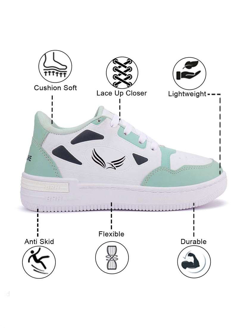 women green lace-up sneaker - 22181422 -  Standard Image - 2