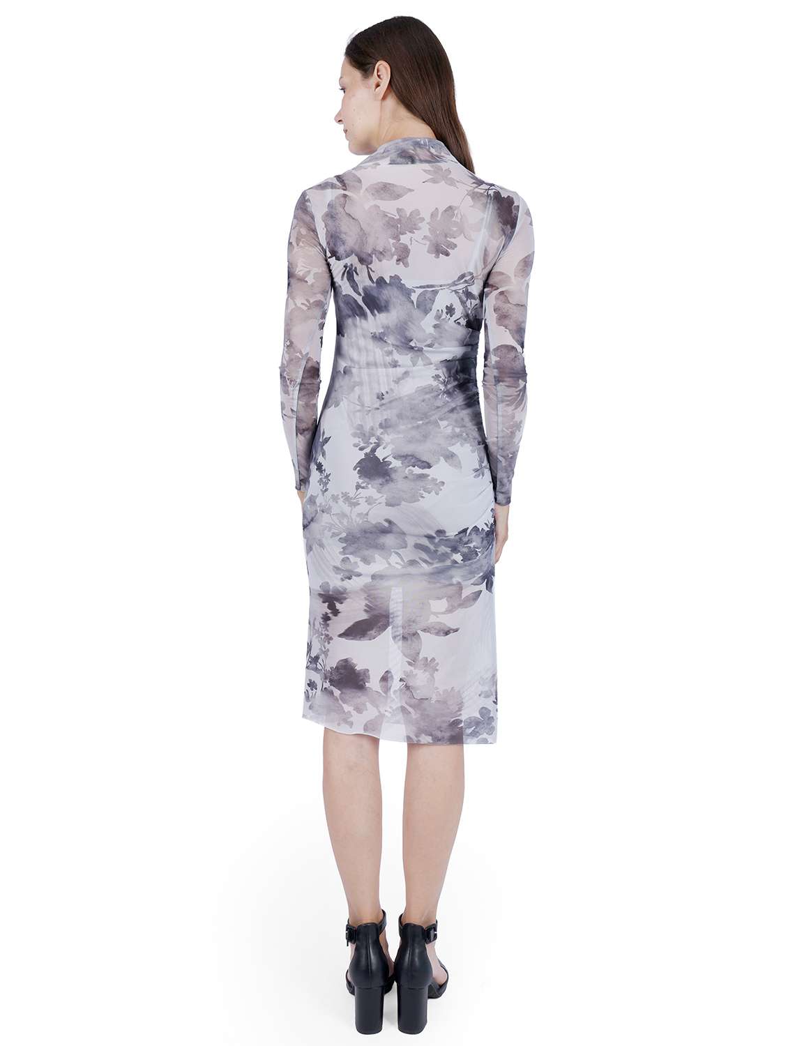 women printed long sleeve bodycon dress - 22181432 -  Standard Image - 2