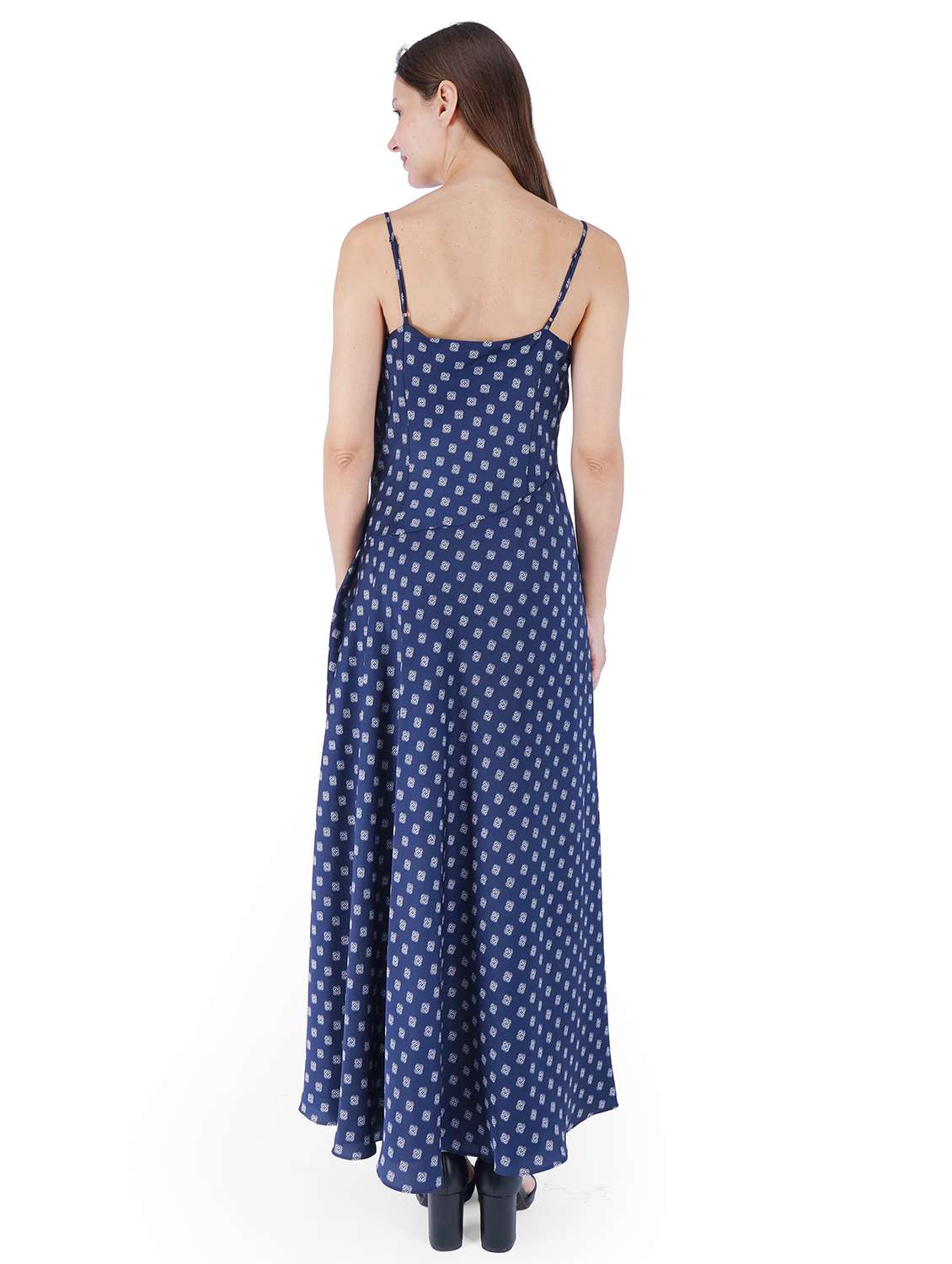 women printed shoulder strap fit & flare dress - 22181452 -  Standard Image - 2