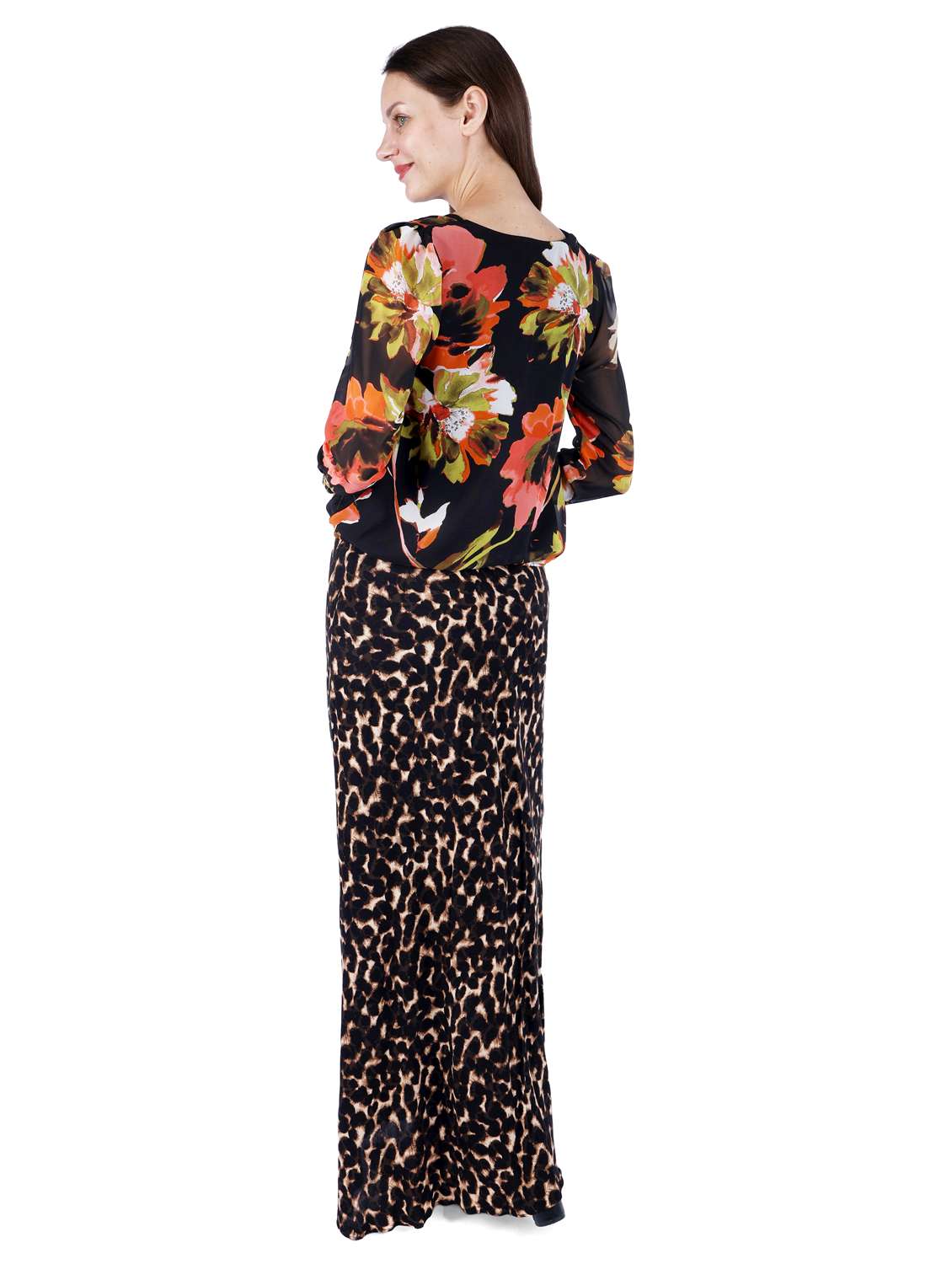 women black floral print long sleeve regular top - 22181478 -  Standard Image - 2