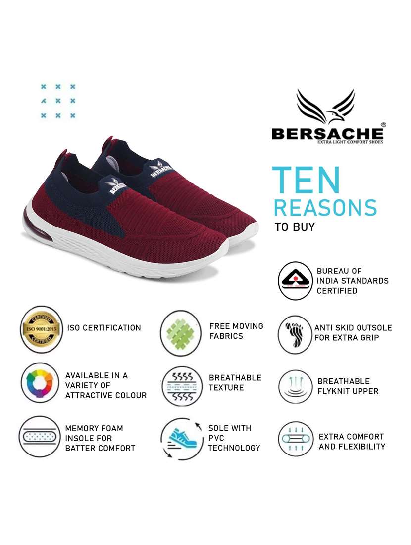 women maroon slip on casual shoe - 22181503 -  Standard Image - 2