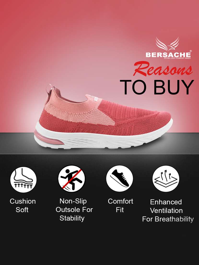 women pink slip on casual shoe - 22181504 -  Standard Image - 2