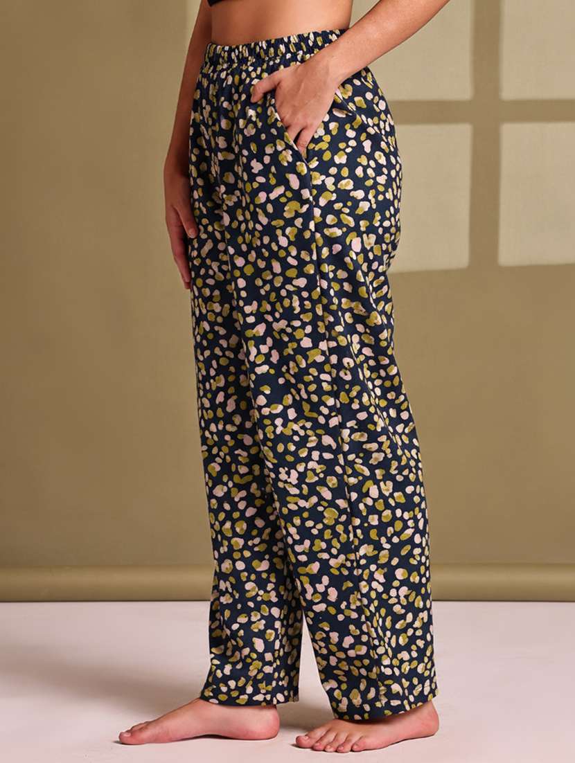 women printed mid rise lounge wear pajama - 22181550 -  Standard Image - 2