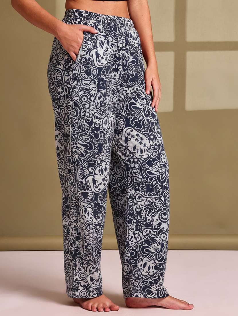 women printed mid rise lounge wear pajama - 22181557 -  Standard Image - 2