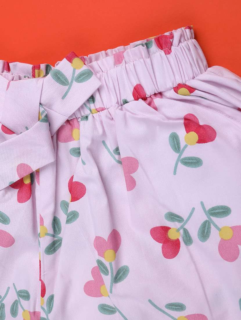 girls printed mid rise shorts - 22181609 -  Standard Image - 2