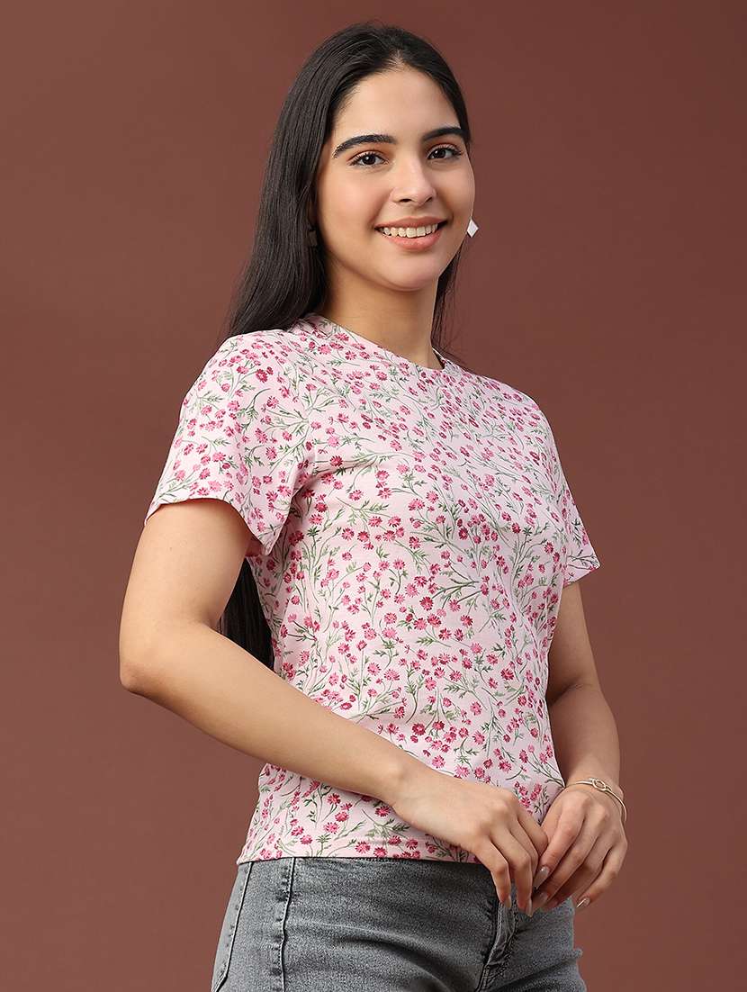women printed short sleeve t-shirt - 22181654 -  Standard Image - 2