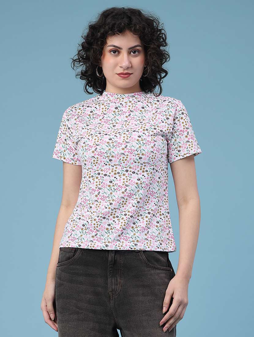 women floral short sleeve t-shirt - 22181657 -  Standard Image - 2