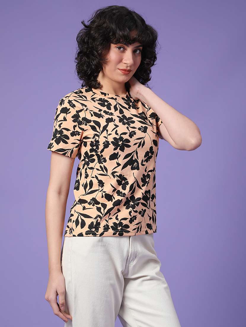 women printed short sleeve t-shirt - 22181658 -  Standard Image - 2