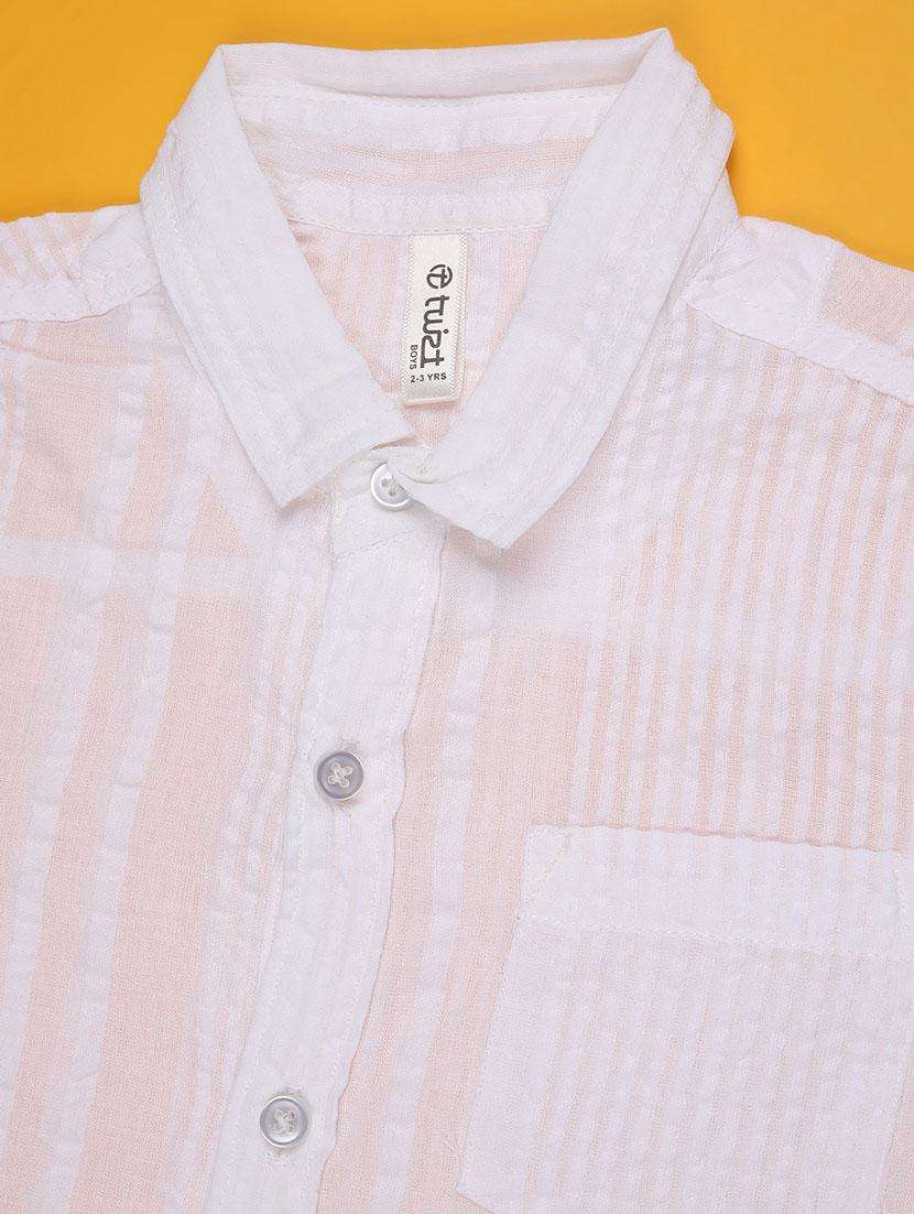 boys solid short sleeve shirt - 22181701 -  Standard Image - 2