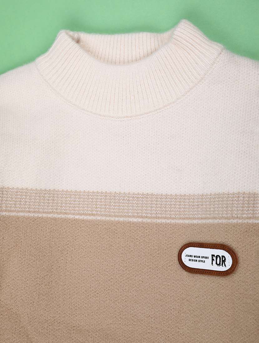 boys color blocked long sleeve sweater - 22181785 -  Standard Image - 2