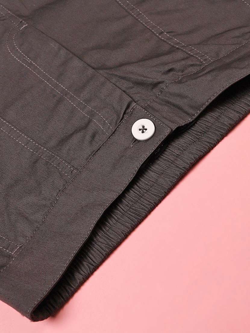 girls solid mid rise cargo - 22181832 -  Standard Image - 2