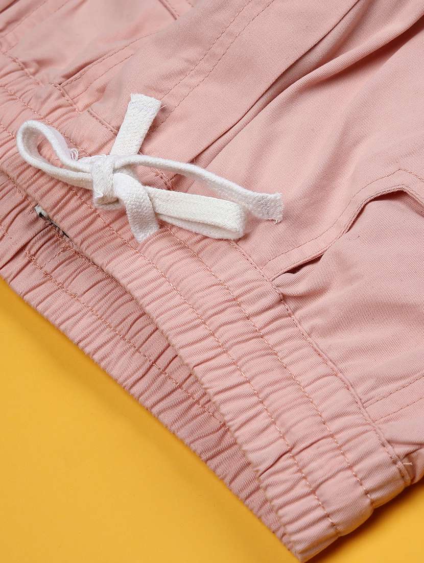 girls solid mid rise cargo - 22181835 -  Standard Image - 2