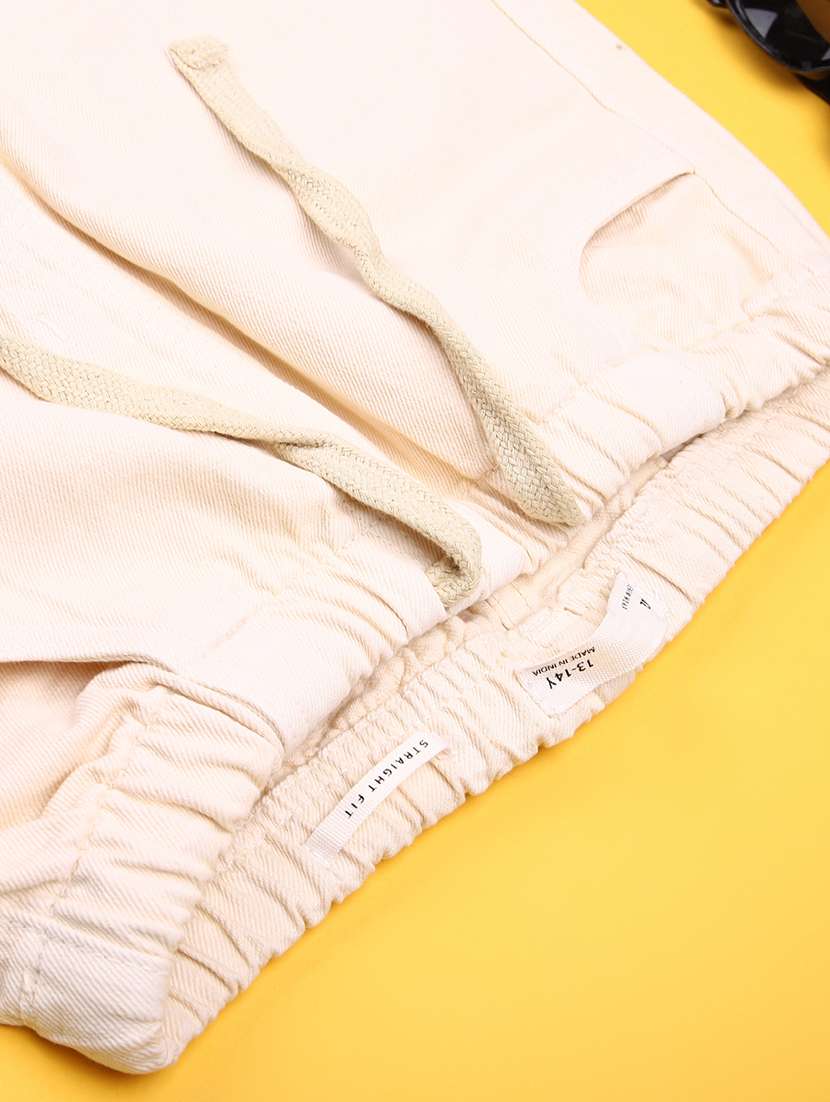 girls solid mid rise cargo - 22181836 -  Standard Image - 2