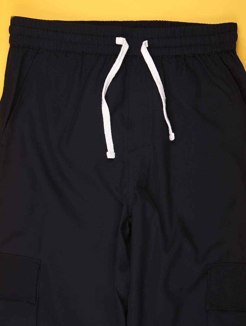 girls solid mid rise cargo - 22181838 -  Standard Image - 2