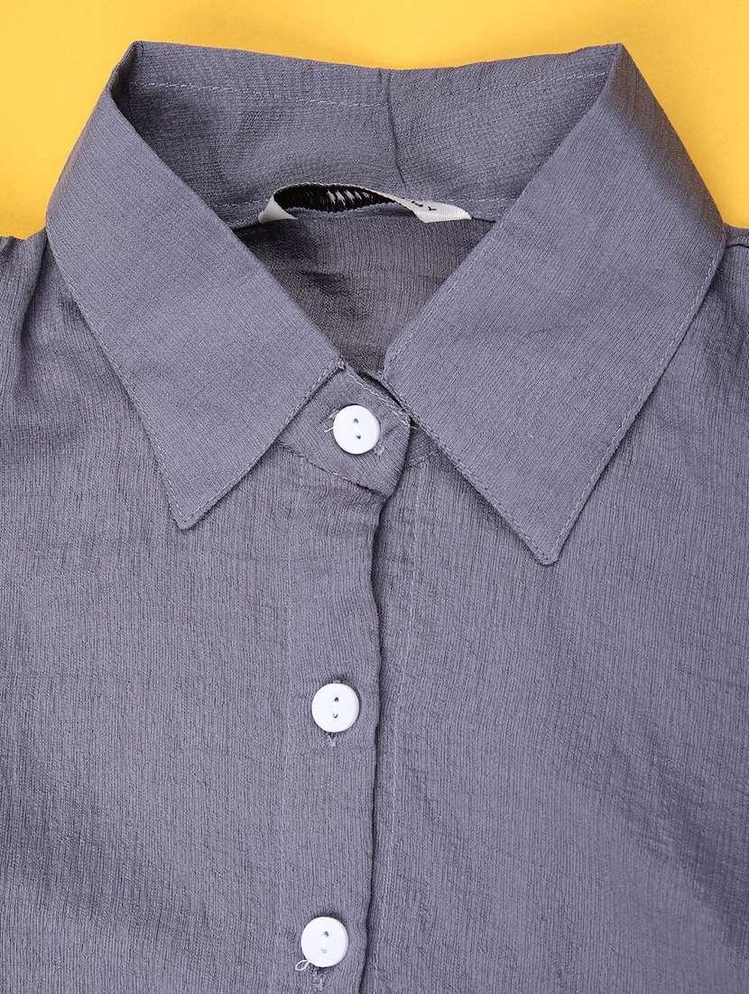 girls solid with work puff sleeve top - 22181858 -  Standard Image - 2