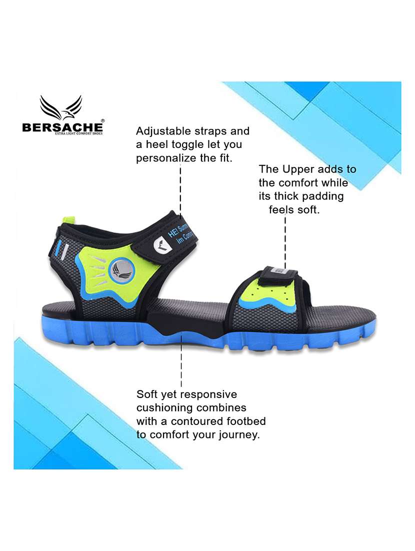 men printed open toe floater - 22182049 -  Standard Image - 2