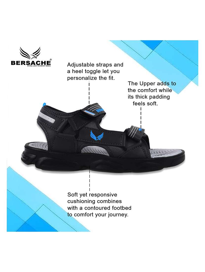 men solid open toe floater - 22182050 -  Standard Image - 2