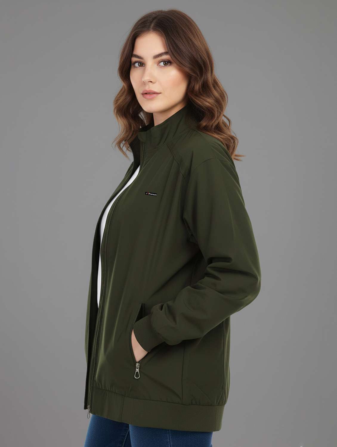women solid long sleeve bomber jacket - 22182098 -  Standard Image - 2