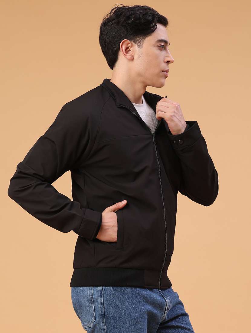 men solid long sleeve lightweight bomber jacket - 22182294 -  Standard Image - 2