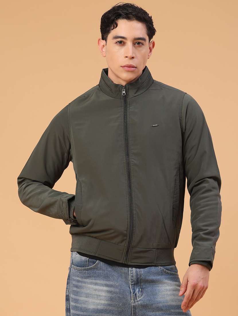 men solid long sleeve lightweight bomber jacket - 22182298 -  Standard Image - 2