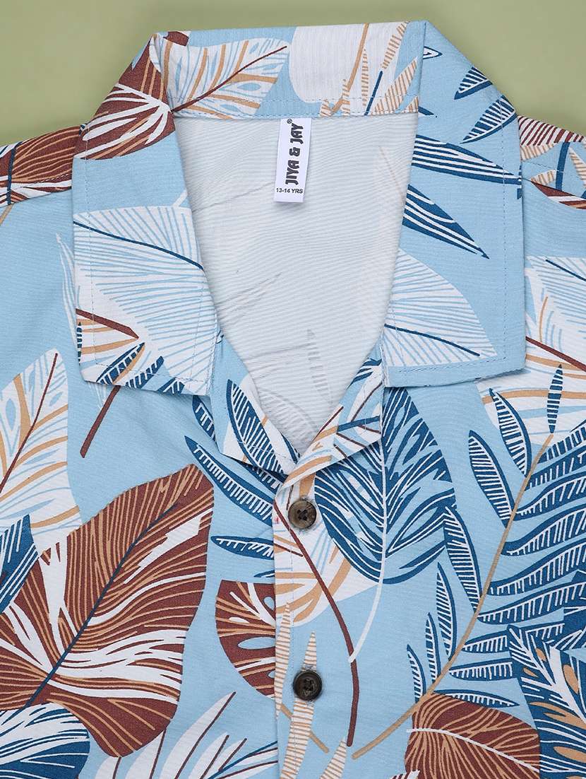 boys printed short sleeve casual shirt - 22182375 -  Standard Image - 2