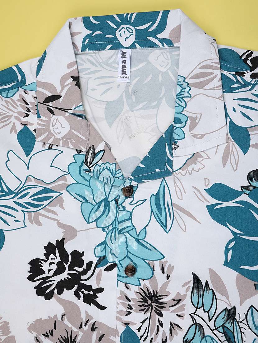 boys floral printed short sleeve casual shirt - 22182424 -  Standard Image - 2