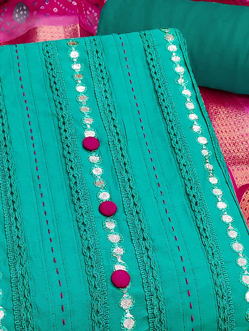 women solid with work unstitched suit set - 22182734 -  Standard Image - 2