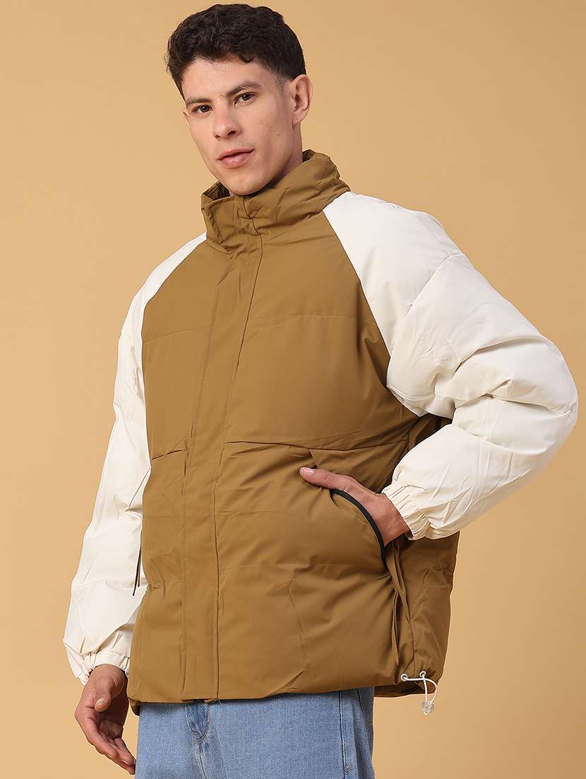 men color block long sleeve lightweight puffer jacket - 22182851 -  Standard Image - 2